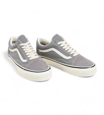 Vans Sapatilhas Old Skool 36 em pele cinzenta