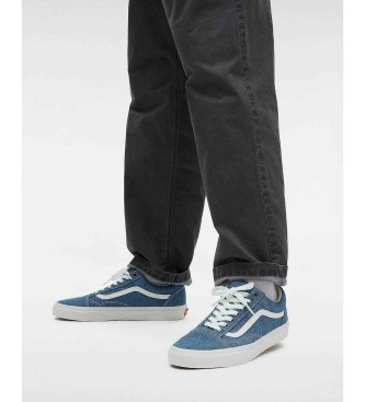 Vans Old Skool blaue Leder Turnschuhe