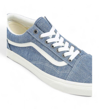 Vans Sneakers in pelle blu Old Skool