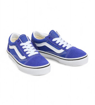 Vans Old Skool blauw leren sportschoenen