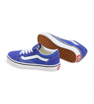 Vans Sneakers in pelle blu Old Skool