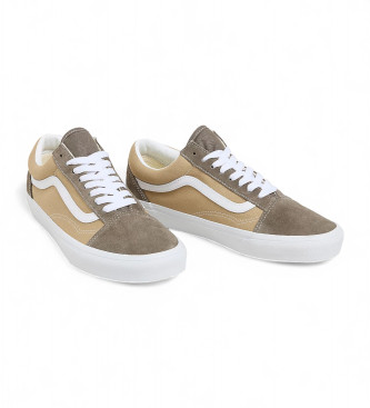 Vans Sapatilhas Old Skool em pele bege