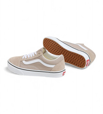 Vans Sapatilhas Old Skool em pele bege