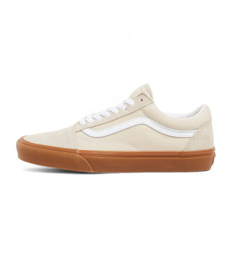 Vans Old Skool beige leren sportschoenen