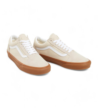 Vans Sapatilhas Old Skool em pele bege