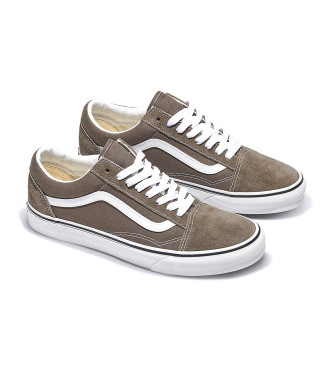 Vans Old Skool Leather Sneakers Colour Theory szary