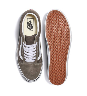 Vans Old Skool Leather Sneakers Colour Theory szary