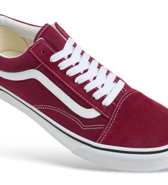 Vans Zapatillas de Piel Old Skool granate