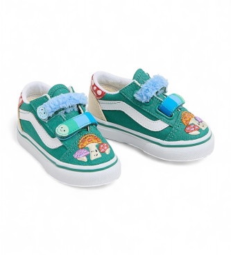 Vans Scarpe da ginnastica in pelle verde fungo Old Skool