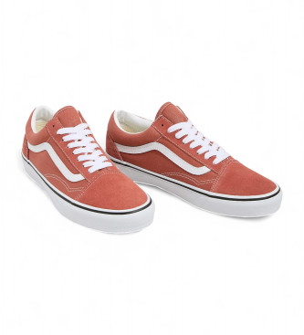 Vans Sapatilhas Old Skool em pele laranja