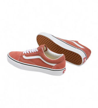 Vans Sapatilhas Old Skool em pele laranja