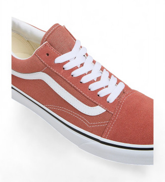 Vans Sapatilhas Old Skool em pele laranja