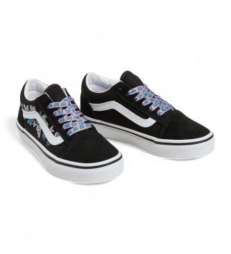 Vans Old Skool usnjene športne copate črne barve