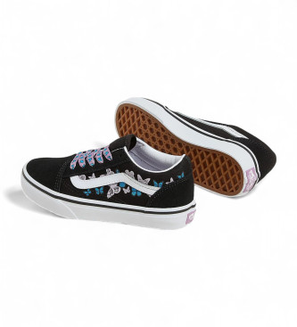 Vans Old Skool leren sportschoenen zwart