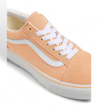 Vans Old Skool Platform oranje leren sportschoenen