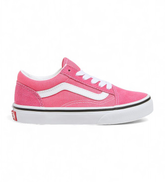 Vans Sapatilhas Old Skool em pele cor-de-rosa