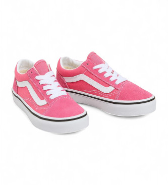 Vans Sapatilhas Old Skool em pele cor-de-rosa