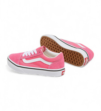 Vans Baskets Old Skool en cuir rose