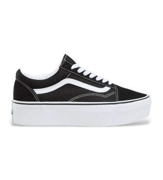 Vans Old Skool Stackform tnis de couro preto