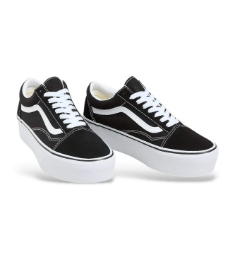 Vans Old Skool Stackform tnis de couro preto