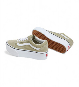 Vans Scarpe da ginnastica Old Skool Stackform in pelle verde