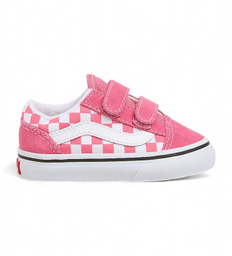 Vans Old Skool V roza usnjene športne copate