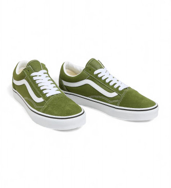 Vans Sapatilhas Old Skool em pele verde