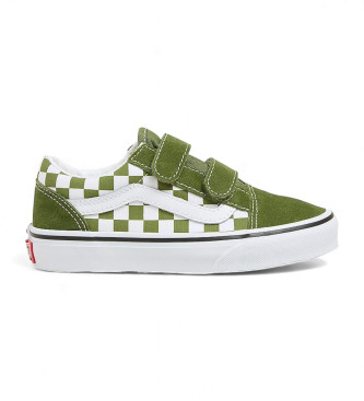 Vans Old Skool grna sneakers i lder