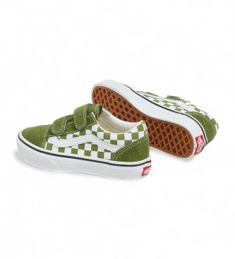 Vans Old Skool grna sneakers i lder