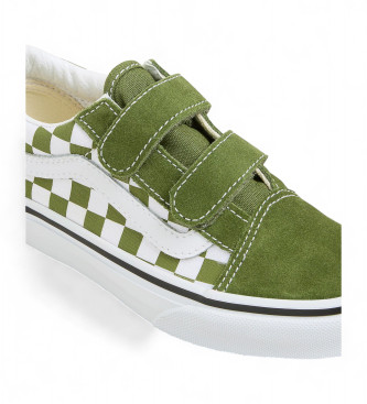 Vans Old Skool grna sneakers i lder