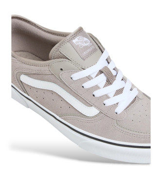 Vans Sapatos Rowley Classic em pele cinzenta