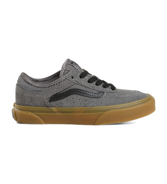 Vans Sapatos Rowley Classic em pele cinzenta