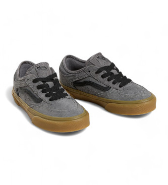 Vans Sapatos Rowley Classic em pele cinzenta