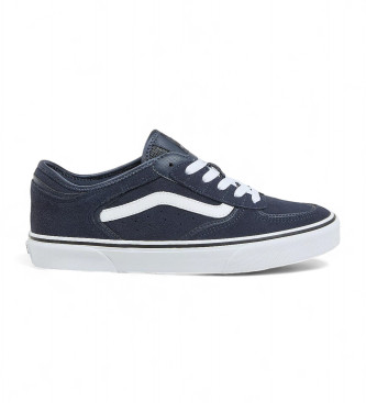 Vans Sapatos Rowley Classic em pele azul-marinho