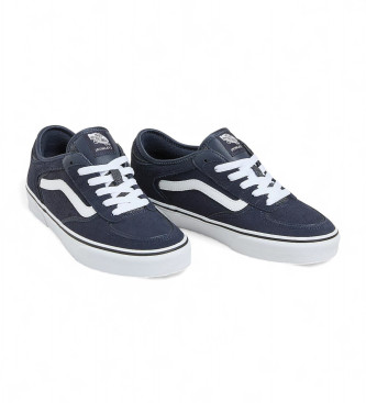 Vans Sapatos Rowley Classic em pele azul-marinho