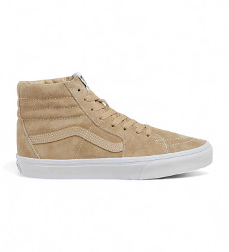 Vans Zapatillas de piel Sk8-Hi beige