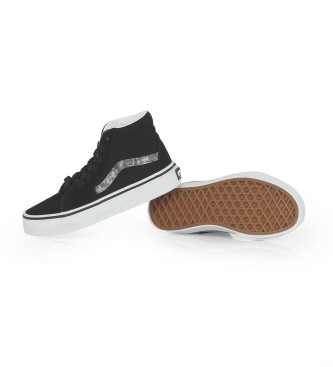 Vans Leather Sneakers Sk8-Hi Digicamo black