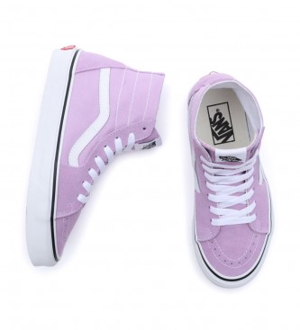 Vans Skórzane sneakersy Sk8-Hi Tapered w kolorze różowym