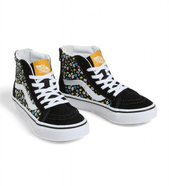 Vans Leren Sk8-Hi Zip zwart