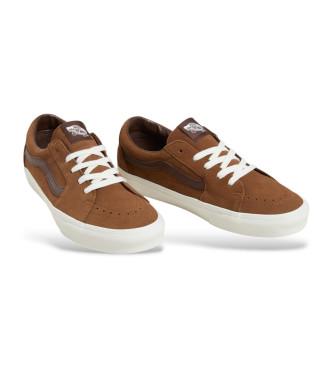 Vans Sneakers SK8-Low in pelle marrone