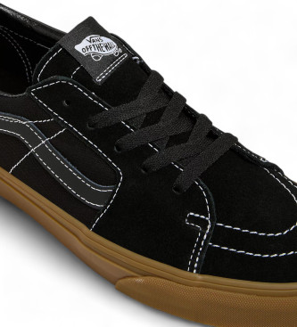 Vans Skórzane buty treningowe SK8-Low w kolorze czarnym