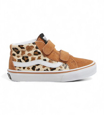 Vans Sneakers SK8-Mid Reissue V in pelle marrone