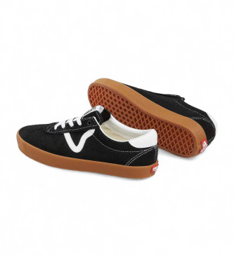 Vans Sapatilhas de couro Sport Low pretas