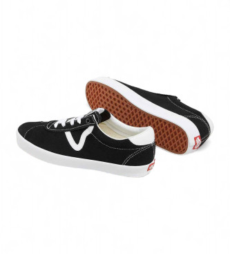 Vans Skórzane buty Sport Low w kolorze czarnym