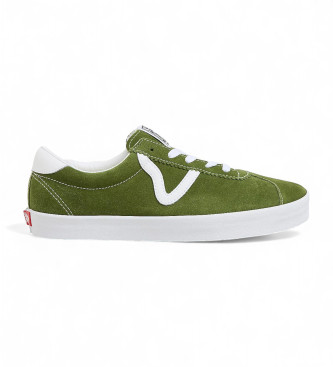 Vans Skórzane buty Sport Low w kolorze zielonym