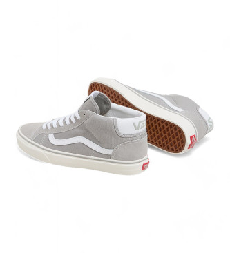 Vans Zapatillas de piel Ua Mid Skool 37 gris