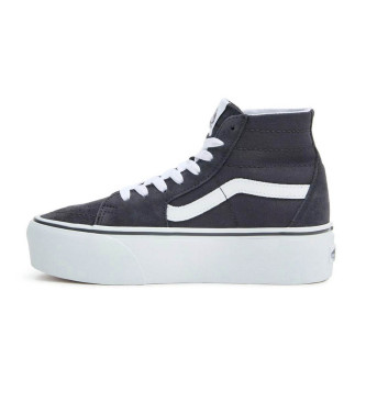 Vans Ua Sk8-Hi Tapered Stackform leather shoes black