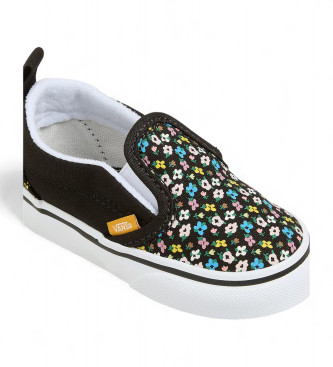 Vans Slip-On Sneakers with hook-and-loop fastener and Checkerboard print black