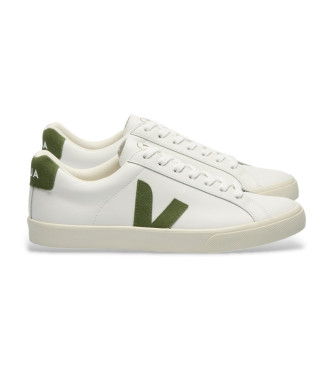 VEJA Esplar Logo leren sportschoenen wit