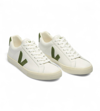 VEJA Esplar Logo leren sportschoenen wit